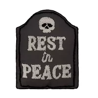 18" x 18" Rip Tombstone Shaped Throw Pillow
