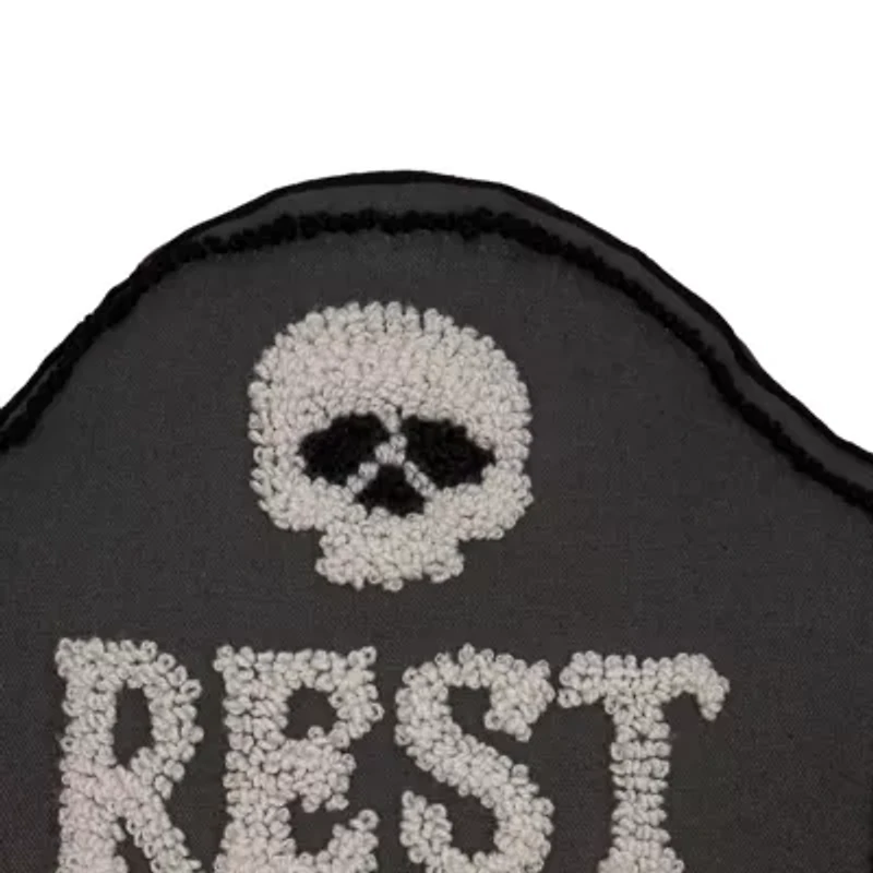 18" x 18" Rip Tombstone Shaped Throw Pillow