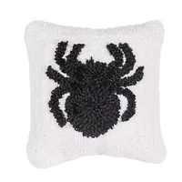 8" x 8" Mini Spider Hooked Throw Pillow