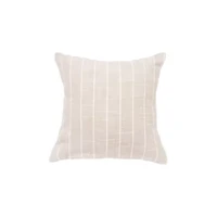 White Bunny Hop Stripe Pillow 8" x 8"