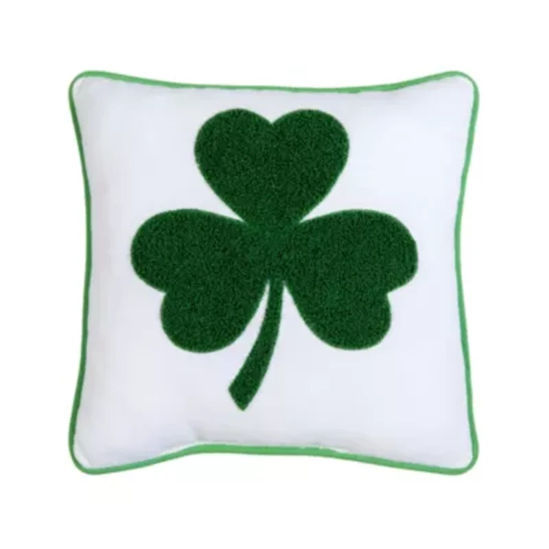 3 Leaf Clover Pillow 10" x 10"