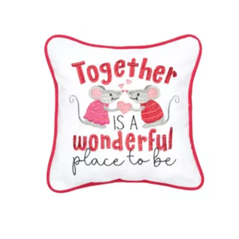 Together Mouse Small Petite Accent Throw Pillow