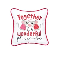 Together Mouse Small Petite Accent Throw Pillow