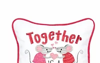 Together Mouse Small Petite Accent Throw Pillow