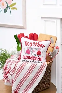 Together Mouse Small Petite Accent Throw Pillow