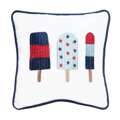 3 Popsicles Pillow 10" x 10"
