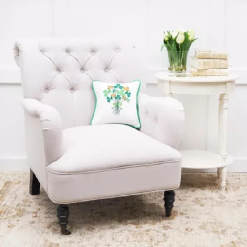 Shamrock Bouquet Pillow 10" x 10"