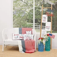God Bless America Pillow 10" x 10"