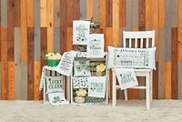 10" x 10" St. Patrick's Day Irish Shamrock Embroidered Small/Petite Accent Throw Pillow