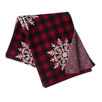 Plaid Red Throw 