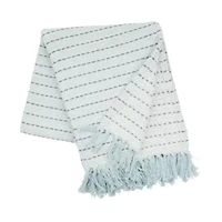 Mini Chevron Blue Throw