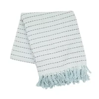 Mini Chevron Blue Throw