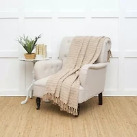 Mini Chevron Blue Throw