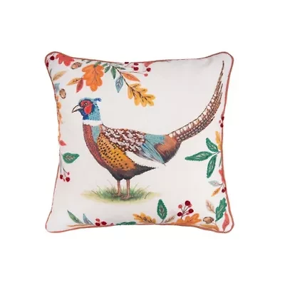 16" x 16" Harvest Pheasant Throw Pillow