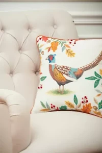 16" x 16" Harvest Pheasant Throw Pillow