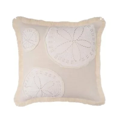 18" x 18" Gold Coast Sand Dollars Throw Pillow