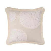 18" x 18" Gold Coast Sand Dollars Throw Pillow