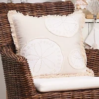 18" x 18" Gold Coast Sand Dollars Throw Pillow