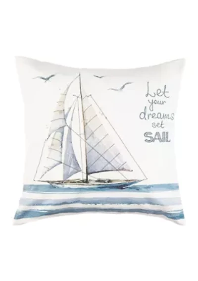 Dreams Sailing Pillow