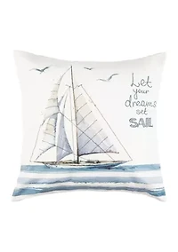 Dreams Sailing Pillow