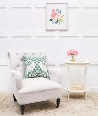 Woodland Spring Bunny Pillow 18" x 18"