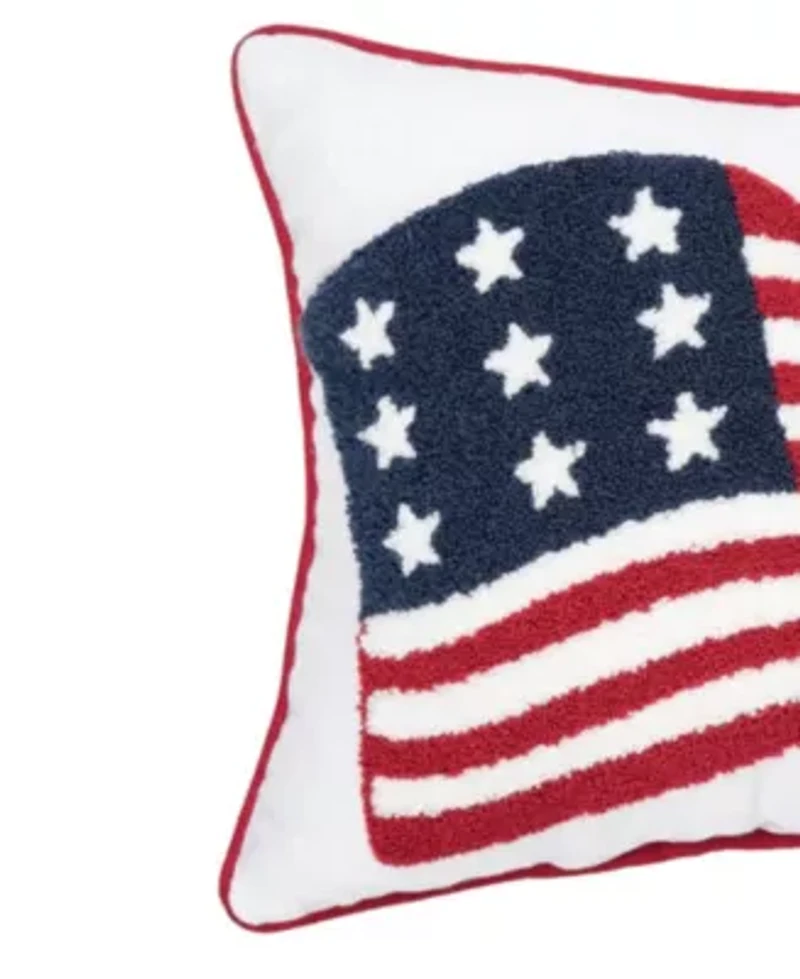 Amreican Flag Pillow 12" x 16"
