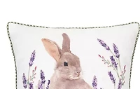 Lilac Rabbit Pillow