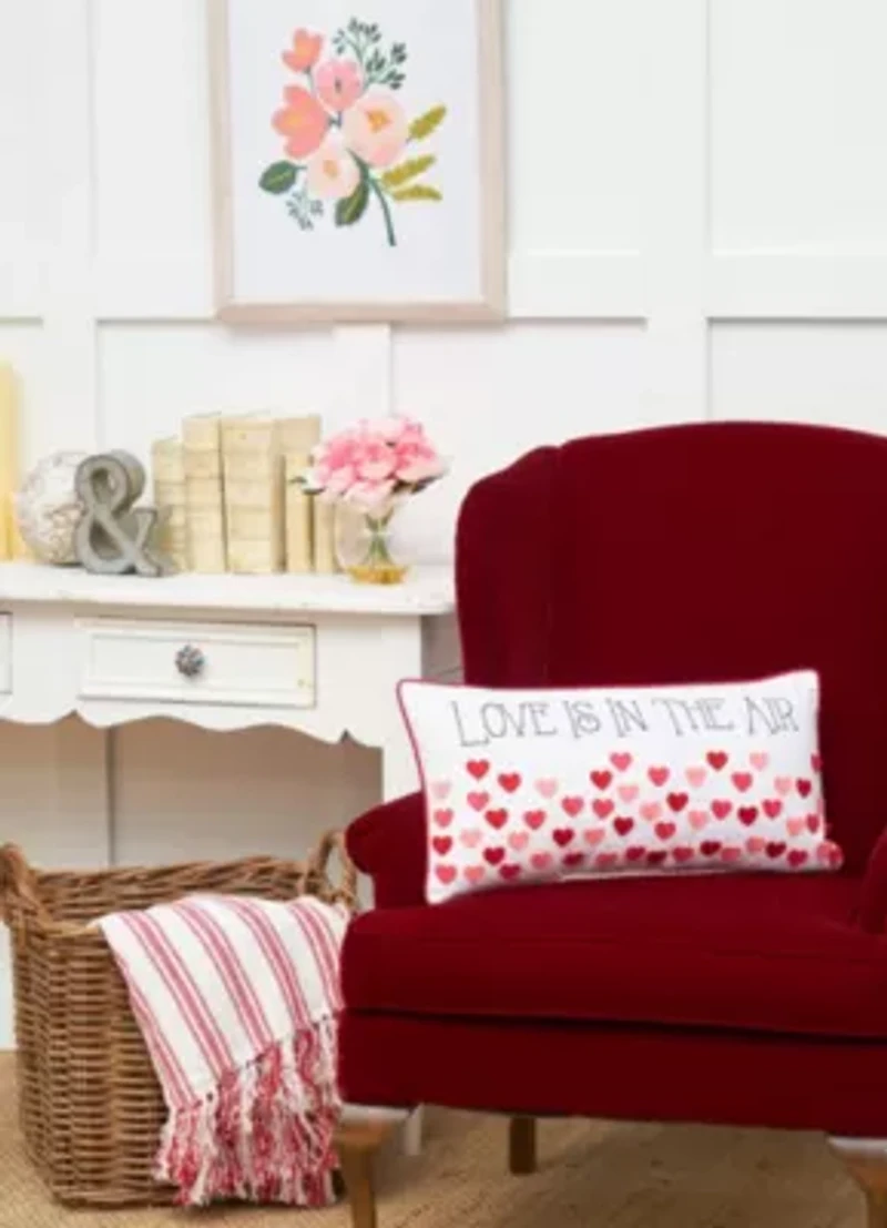 Love is in The Air Pillow 12" x 24