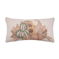 24" x 12" Autumn Fields Cornucopia Throw Pillow