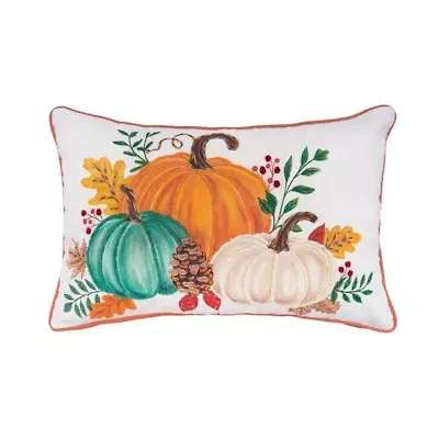 22" x 14" Harvest Pumpkins Throw Pillow