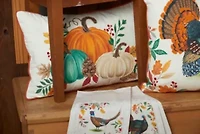 22" x 14" Harvest Pumpkins Throw Pillow