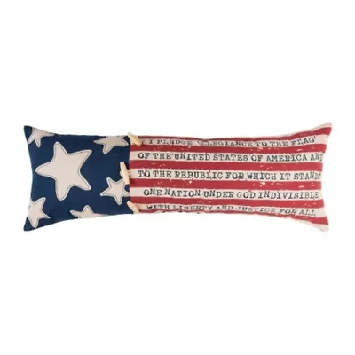 Patriotic Flag Pillow 10" x 28