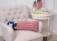 Patriotic Flag Pillow 10" x 28