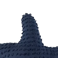25" Navy Starfish Shaped Throw Pillow