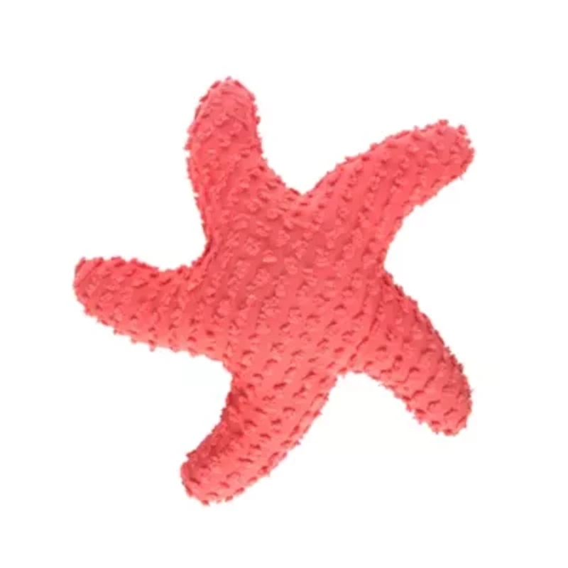 25" Coral Starfish Shaped Throw Pillow