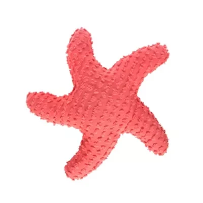 25" Coral Starfish Shaped Throw Pillow