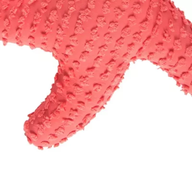25" Coral Starfish Shaped Throw Pillow