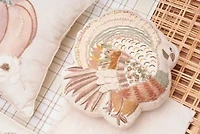 14" x 14" Turkey Shaped Throw Pillow