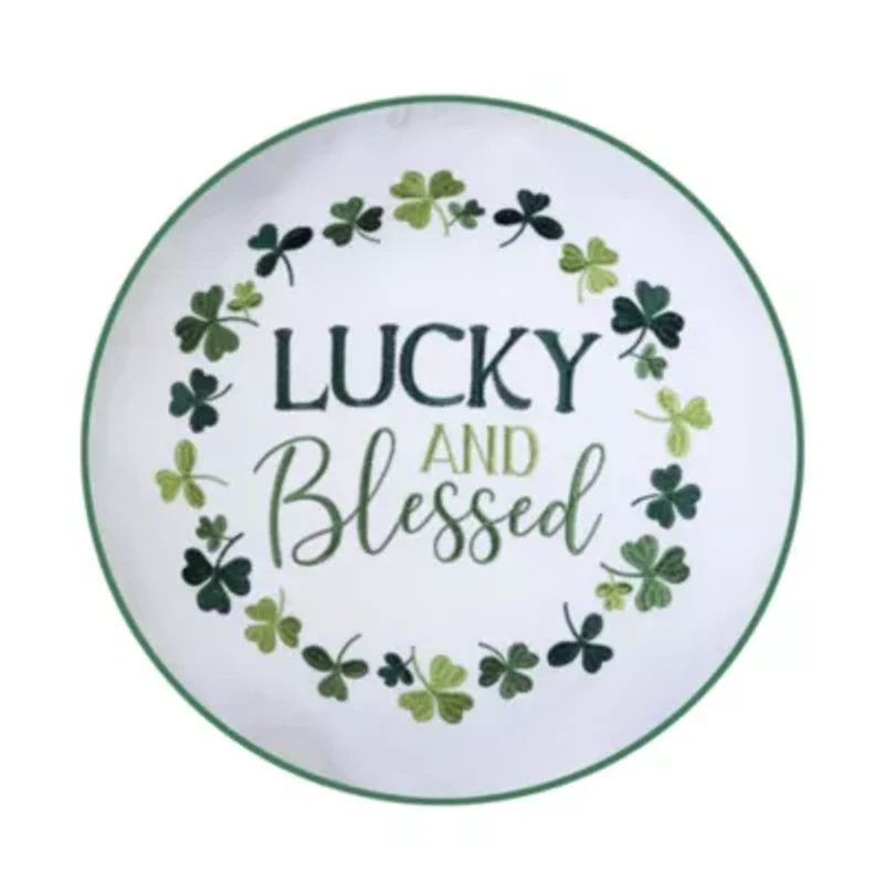 Lucky Blessed Clover Pillow 18" x 18"