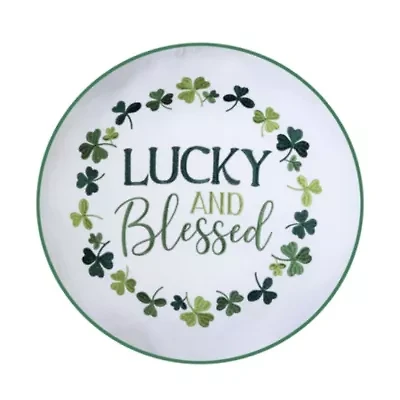 Lucky Blessed Clover Pillow 18" x 18"