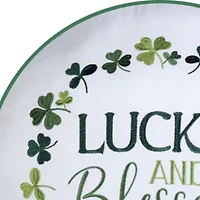 Lucky Blessed Clover Pillow 18" x 18"