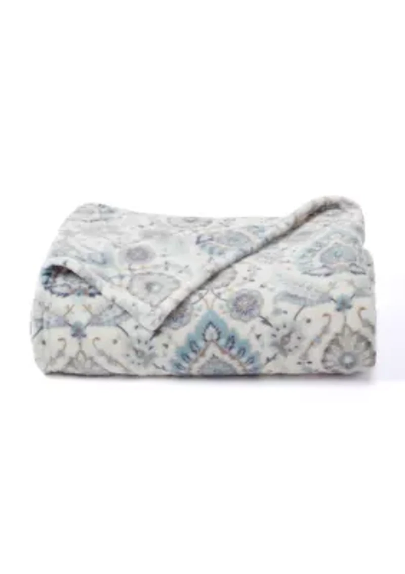 Patterned Lux Velvet Throw Blanket