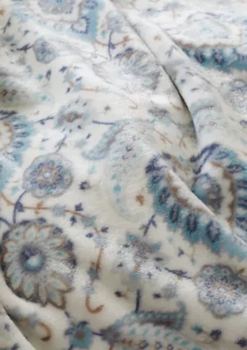 Patterned Lux Velvet Throw Blanket
