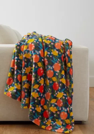 Patterned Lux Velvet Throw Blanket