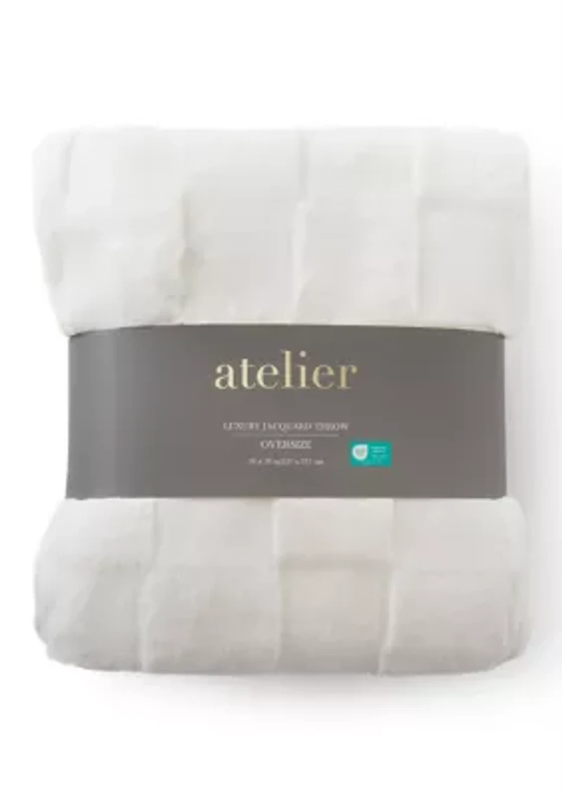 Luxury Jacquard Oversized Throw Blanket