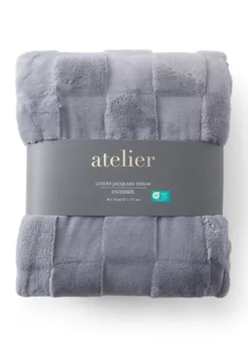 Luxury Jacquard Oversized Throw Blanket
