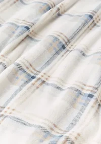 Luxury Velvet Plaid Throw Blanket