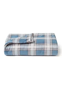 Luxury Velvet Plaid Throw Blanket