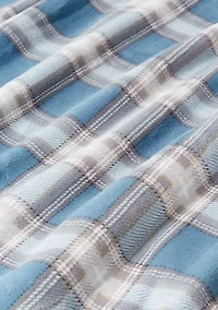 Luxury Velvet Plaid Throw Blanket