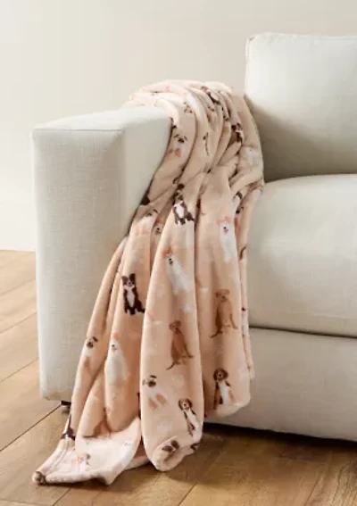 Dog Lux Velvet Throw Blanket